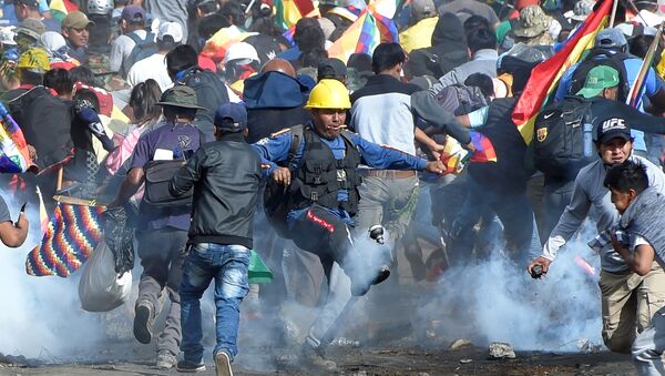 Protestas en Cochabamba, Bolivia - Sputnik Mundo