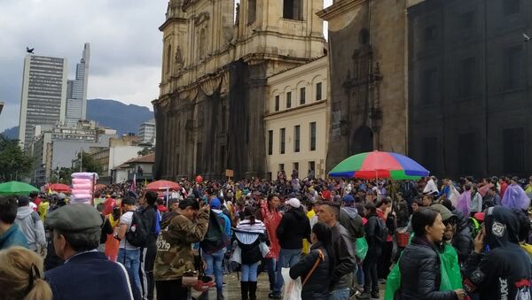 Marcha del 21N en Bogotá - Sputnik Mundo