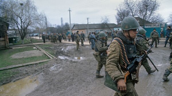 Soldados rusos en Chechenia - Sputnik Mundo