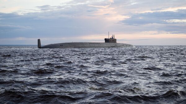 El submarino nuclear ruso de la clase Borei-A Kniaz Vladimir - Sputnik Mundo