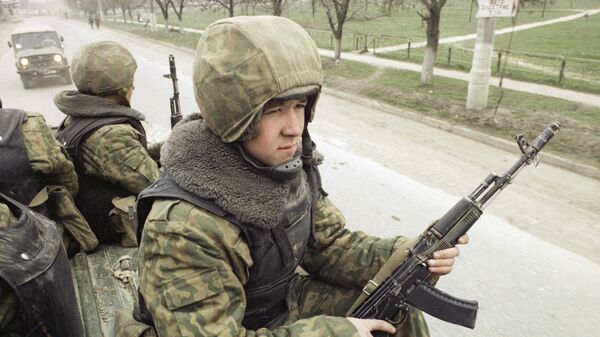 Soldado ruso en Chechenia - Sputnik Mundo