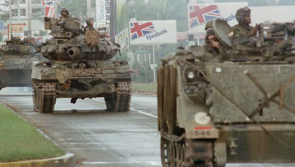 Tanques de EEUU en Panamá, 1989 - Sputnik Mundo