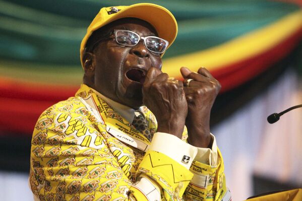 Robert Gabriel Mugabe, presidente de Zimbabue - Sputnik Mundo