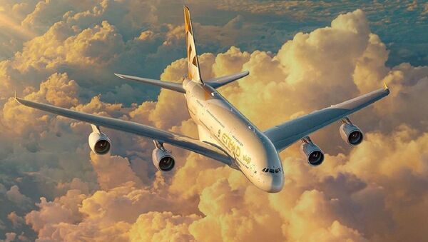 Un A380 de Etihad Airways - Sputnik Mundo