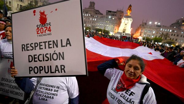 Manifestaciones en Perú - Sputnik Mundo