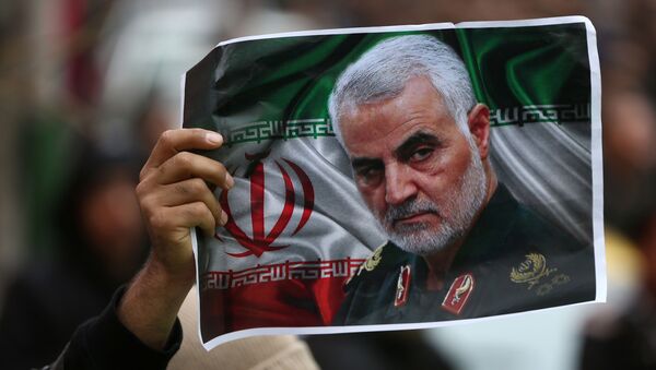 Una imagen del general iraní asesinado Qasem Soleimani - Sputnik Mundo