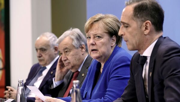 Angela Merkel en la conferencia sobre Libia - Sputnik Mundo