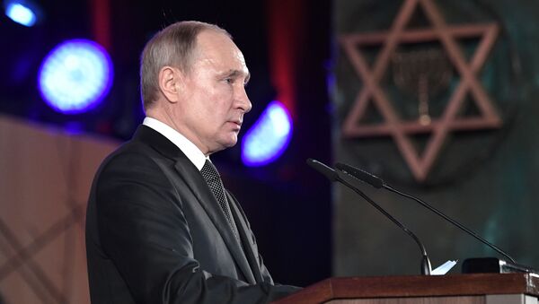 Vladímir Putin, presidente de Rusia, habla sobre el sitio de Leningrado, en Israel - Sputnik Mundo