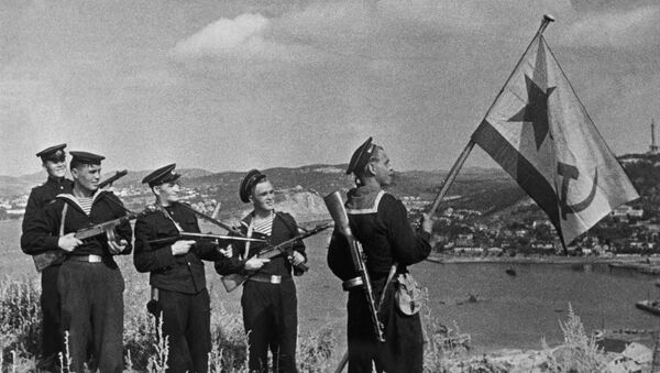 Los marines soviéticos en Port Arthur en octubre de 1945 - Sputnik Mundo
