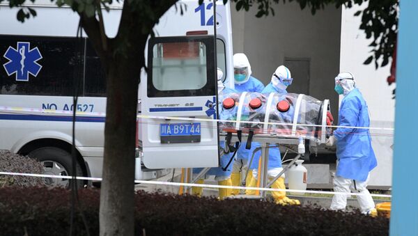 Ambulancia en Chengdu, China - Sputnik Mundo