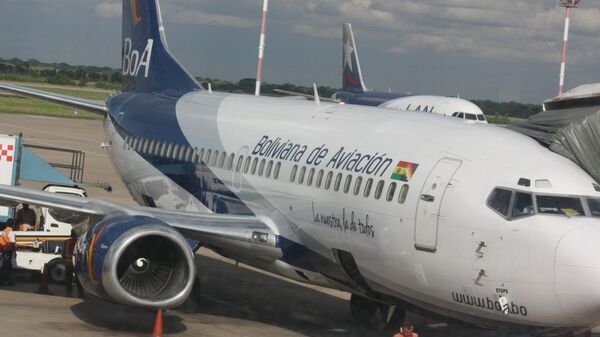 Un avión de la aerolínea Boliviana de Aviación (BOA) - Sputnik Mundo