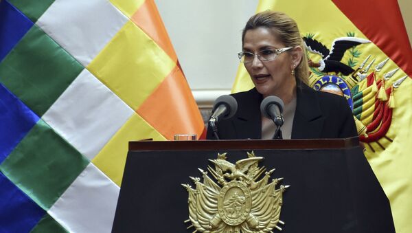 Jeanine Áñez, presidenta transitoria de Bolivia - Sputnik Mundo