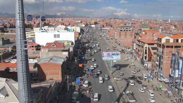 Una vista aérea de El Alto, Bolivia - Sputnik Mundo