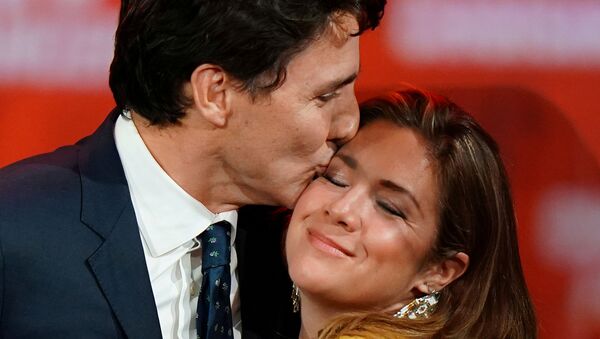 El primer ministro de Canadá, Justin Trudeau y su esposa, Sophie Gregoire - Sputnik Mundo