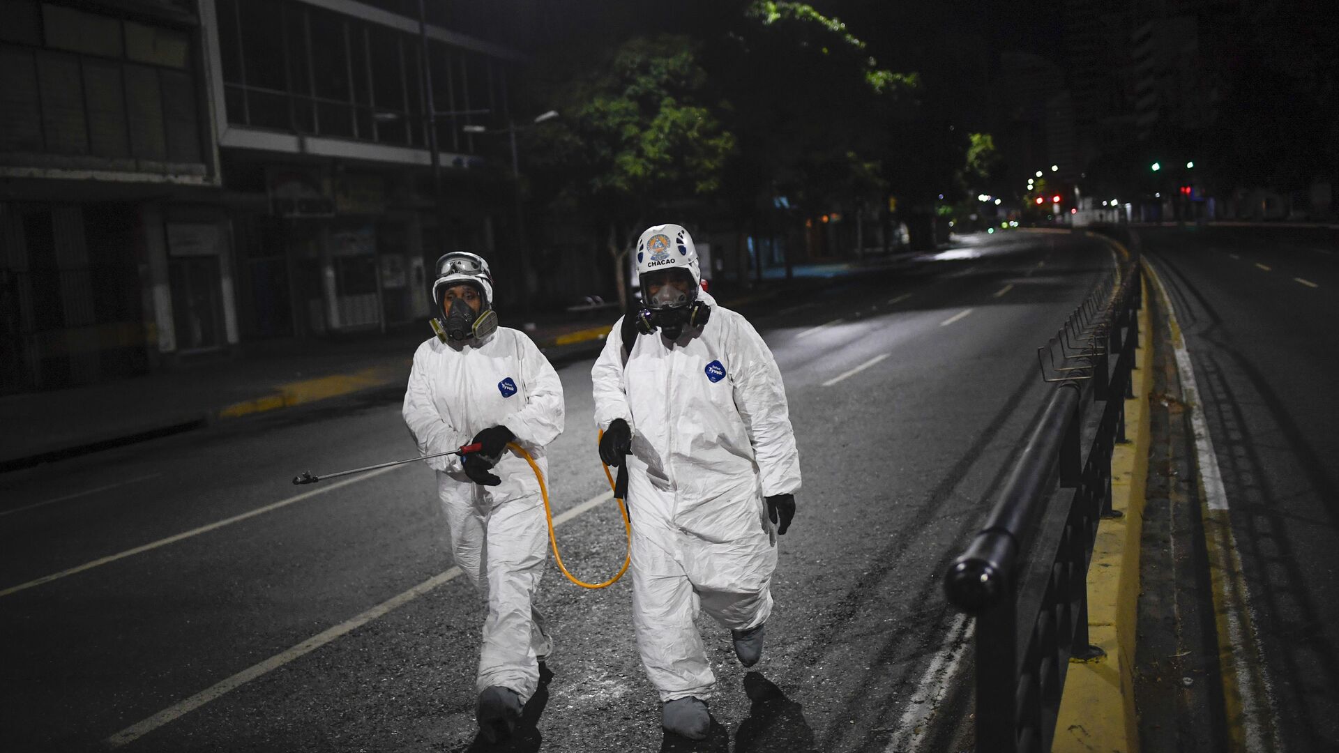 Desinfección de las calles en Caracas - Sputnik Mundo, 1920, 22.12.2021