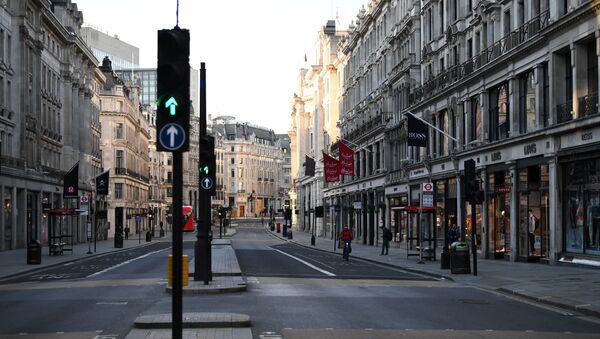 Las calles vacías de Londres a causa de propagación de coronavirus - Sputnik Mundo