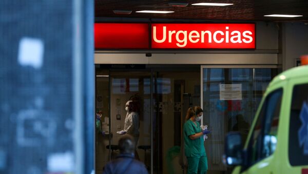 La división de urgencias del hospital La Paz en Madrid - Sputnik Mundo