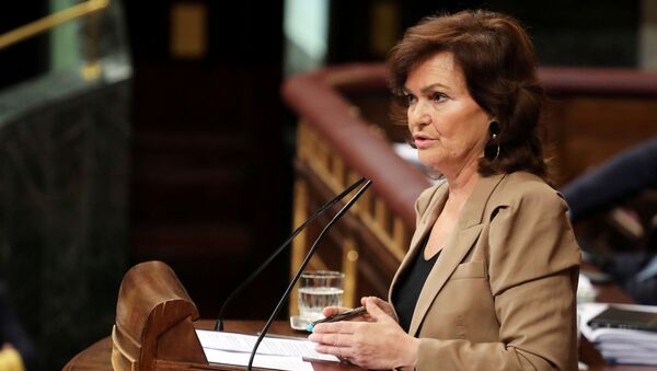 Carmen Calvo, la vicepresidenta del Gobierno español - Sputnik Mundo