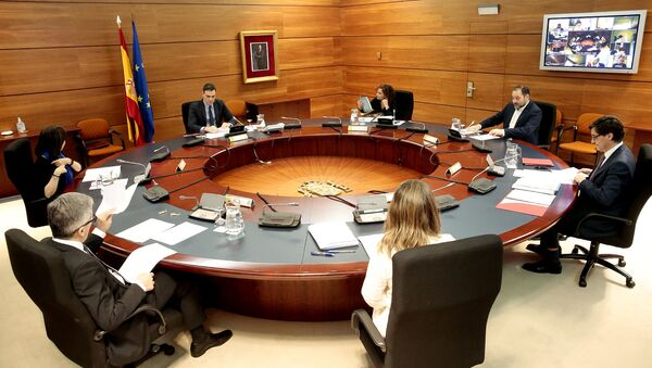 Reunión en La Moncloa. Gobierno español - Sputnik Mundo