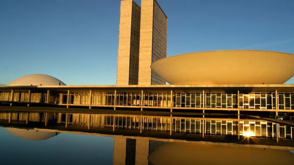 El congreso nacional, en Brasilia, la capital de Brasil - Sputnik Mundo