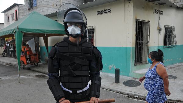 Policía en Guayaquil, Ecuador - Sputnik Mundo