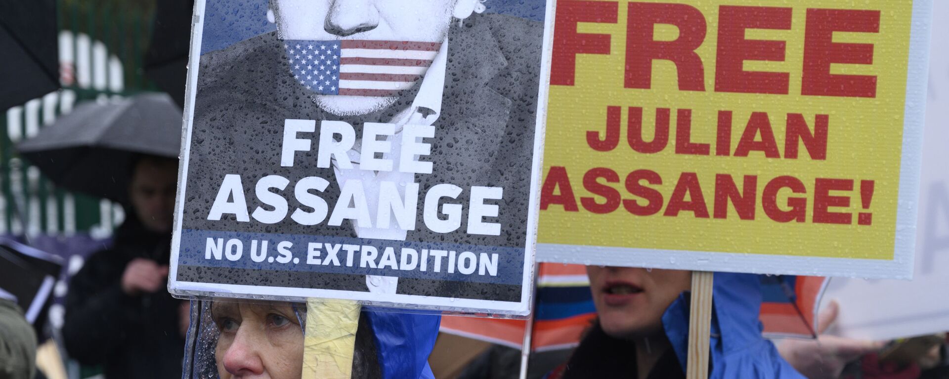 Una protesta contra la extradición de Julian Assange en Londres - Sputnik Mundo, 1920, 05.01.2021