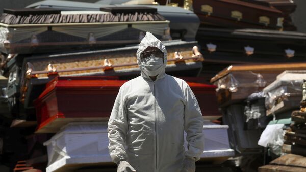 Crematorio de Xochimilco (México) durante la pandemia de coronavirus - Sputnik Mundo