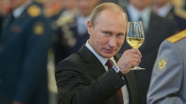 Vladímir Putin en un banquete en el Kremlin - Sputnik Mundo