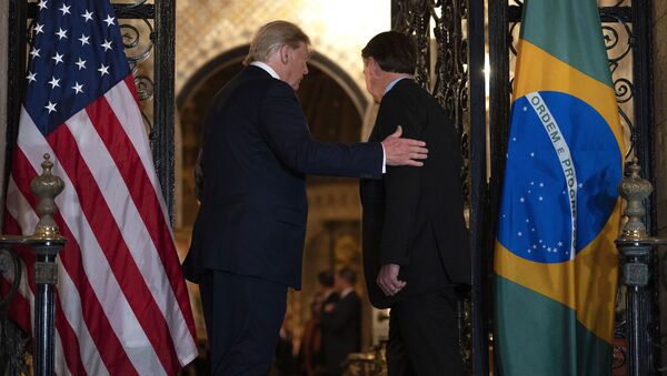 Presidente de EEUU, Donald Trump, y presidente de Brasil, Jair Bolsonaro - Sputnik Mundo