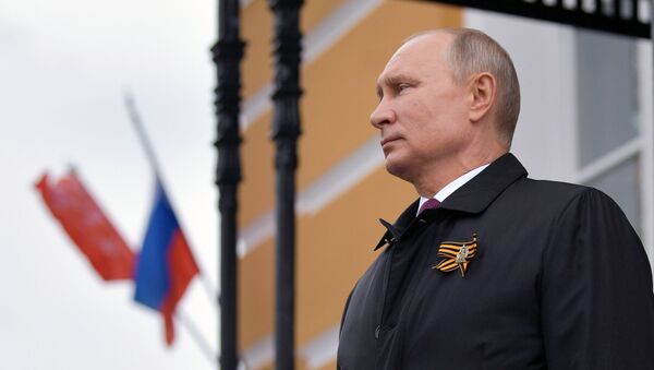 Vladímir Putin, presidente de Rusia, el 9 de mayo de 2020 - Sputnik Mundo