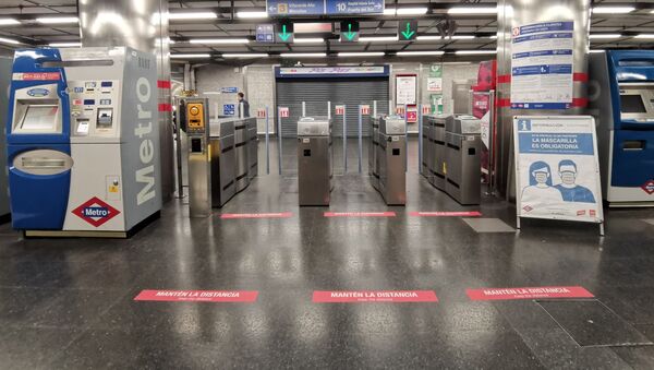 Metro de Madrid se prepara para la desescalada - Sputnik Mundo