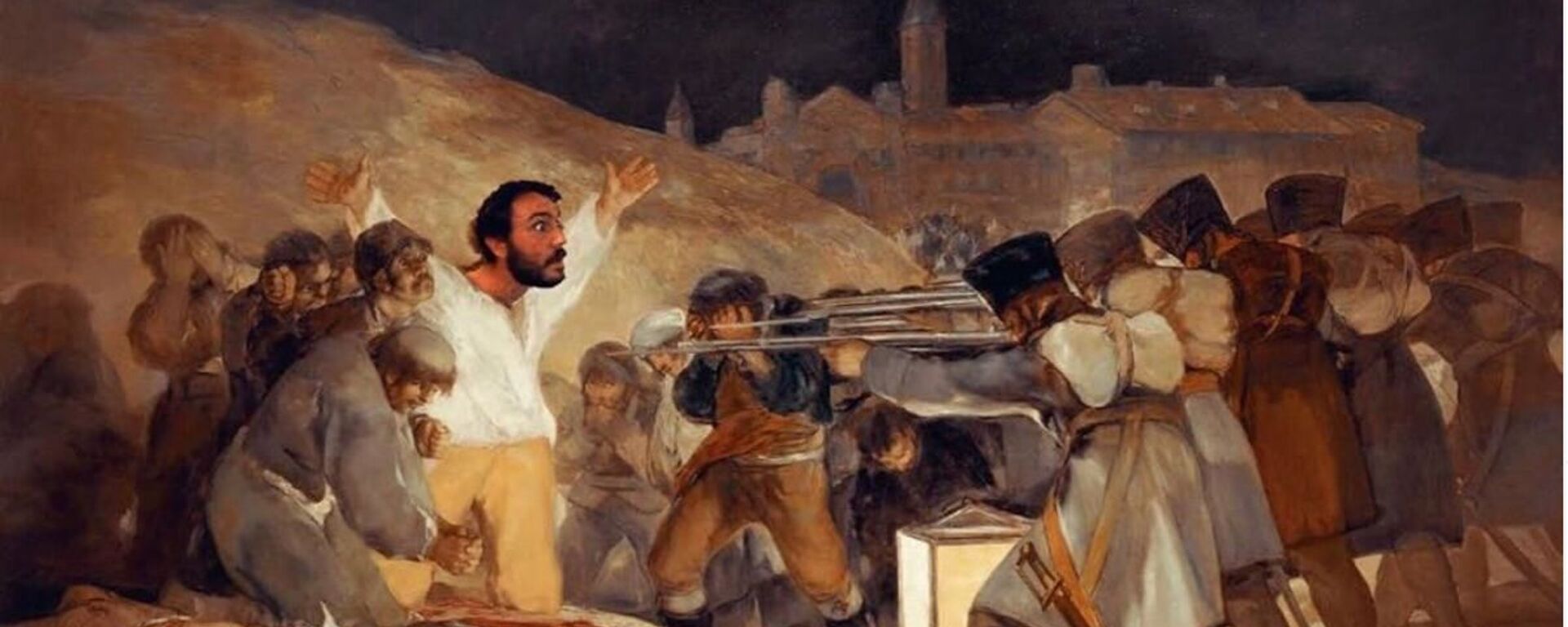 Paco Pajuelo, profesor de Historia del IES Siglo XXI de Sevilla, en el cuadro de Francisco Goya - Sputnik Mundo, 1920, 05.06.2020