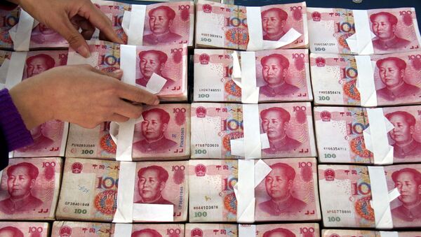 Los billetes de yuanes chinos - Sputnik Mundo