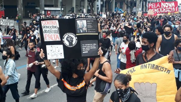 Protestas en Río de Janeiro - Sputnik Mundo