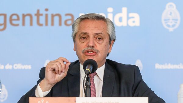Alberto Fernańdez, presidente de Argentina - Sputnik Mundo