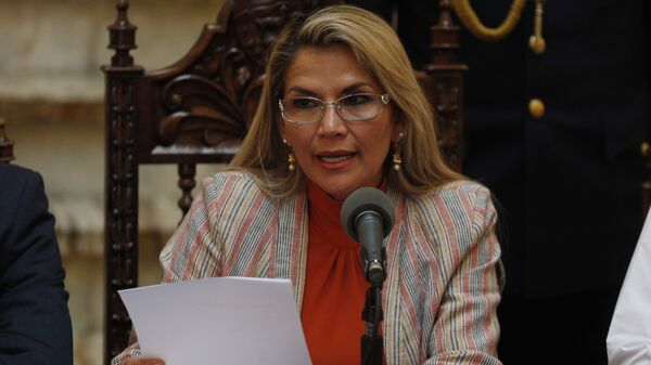 Jeanine Áñez, expresidenta transitoria de Bolivia (archivo) - Sputnik Mundo