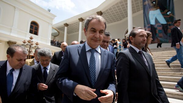 José Luis Rodríguez Zapatero en la Asamblea Nacional de Venezuela - Sputnik Mundo