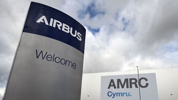 Planta de Airbus en Borughton, al norte de Gales - Sputnik Mundo