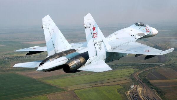 Un Su-27 (imagen referencial) - Sputnik Mundo