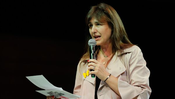 Laura Borràs, la diputada y líder de la formación Junts per Cataluña (JxCat)  - Sputnik Mundo