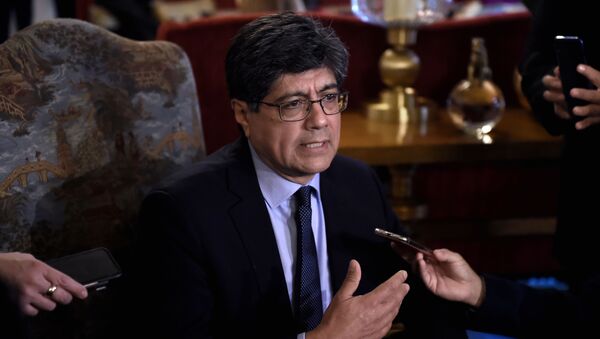 José Valencia, ministro de Relaciones Exteriores y Movilidad Humana de Ecuador - Sputnik Mundo