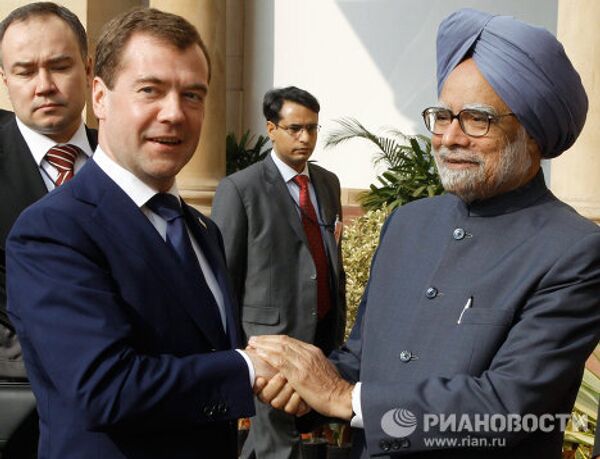 Visita oficial de Dmitri Medvédev a la India  - Sputnik Mundo