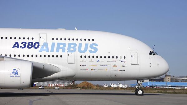 Презентация пассажирского лайнера Airbus A380 в аэропорту Домодедово - Sputnik Mundo