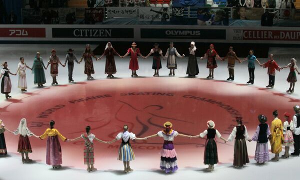 Ceremonia de inauguración del Mundial de Patinaje artístico en Moscú - Sputnik Mundo