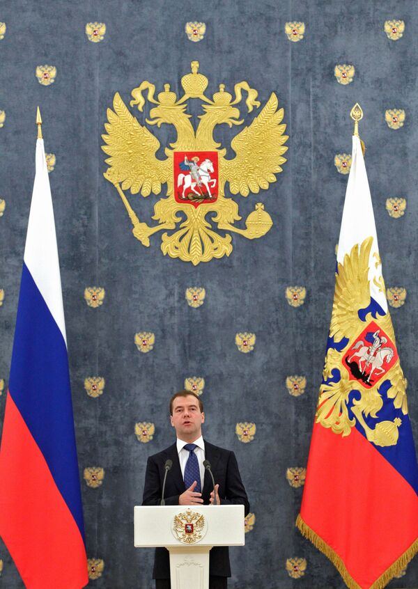 El presidente ruso, Dmitri Medvédev - Sputnik Mundo