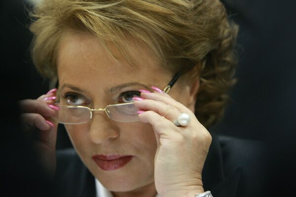 Presidenta del Consejo de la Federación de Rusia, Valentina Matvienko - Sputnik Mundo