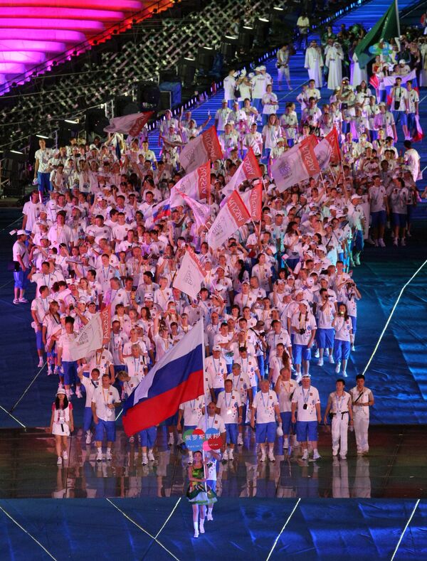 Selección rusa logra resultado positivo en Juegos Mundiales Universitarios de Verano en China - Sputnik Mundo