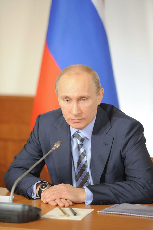 Primer ministro y candidato a la presidencia de Rusia Vladímir Putin - Sputnik Mundo
