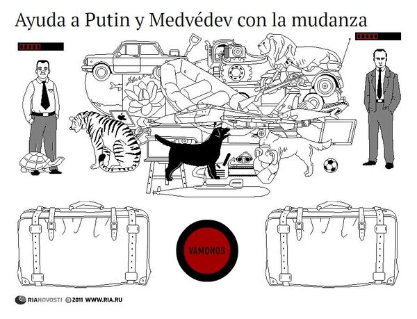 Ayuda a Putin y Medvédev con la mudanza - Sputnik Mundo