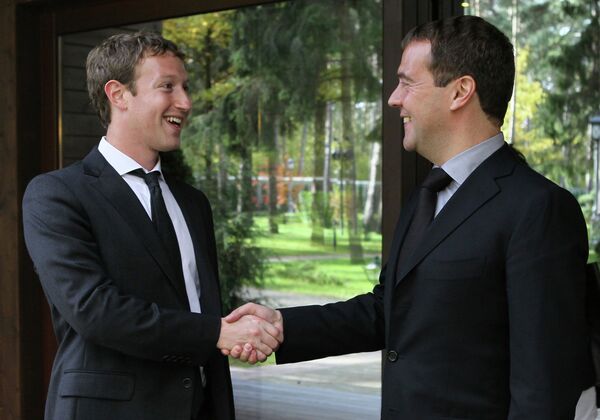 Mark Zuckerberg, por primera vez en Rusia - Sputnik Mundo